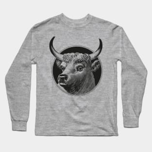 Cow head drawing Long Sleeve T-Shirt